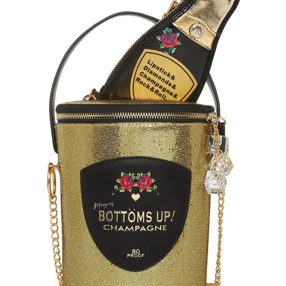 Betsy Johnson Champagne Bag